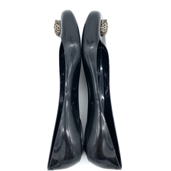 Philipp Plein I Kiss You Black Jelly Flats - Picture 5 of 15